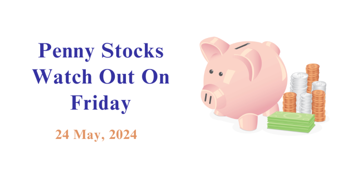 Penny Stocks to watch on Fri - 24 May 2024