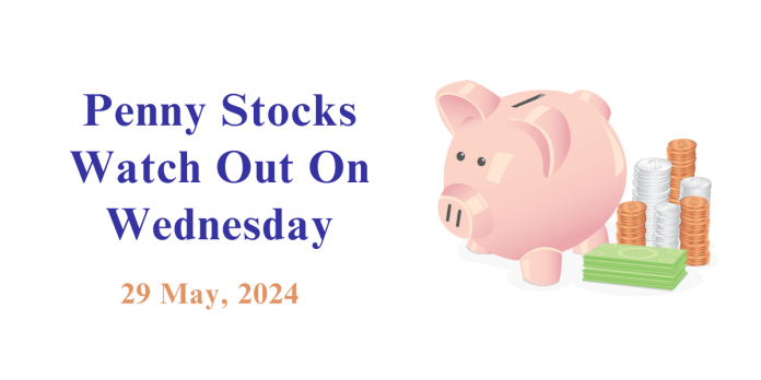 Penny Stocks to watch on wed - 28 May 2024